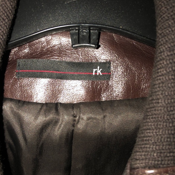 Ladies Brown leather bomber - Picture 3 of 4